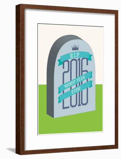 Rip 2016 Headstone-null-Framed Poster