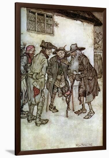 Rip Van Winkle, 1923-Arthur Rackham-Framed Giclee Print