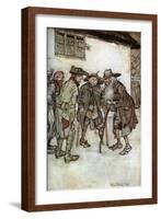 Rip Van Winkle, 1923-Arthur Rackham-Framed Giclee Print