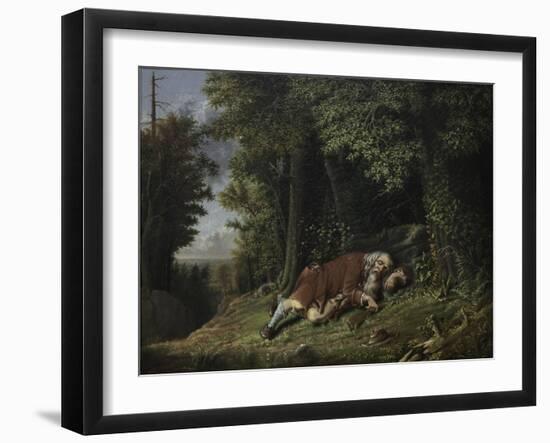 Rip Van Winkle Asleep, 1879-80-Albertus D.O Browere-Framed Giclee Print