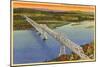 Rip Van Winkle Bridge, Hudson River, New York-null-Mounted Art Print