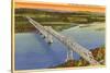 Rip Van Winkle Bridge, Hudson River, New York-null-Stretched Canvas