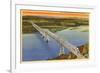 Rip Van Winkle Bridge, Hudson River, New York-null-Framed Premium Giclee Print