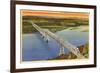 Rip Van Winkle Bridge, Hudson River, New York-null-Framed Premium Giclee Print