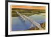 Rip Van Winkle Bridge, Hudson River, New York-null-Framed Premium Giclee Print