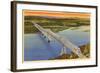 Rip Van Winkle Bridge, Hudson River, New York-null-Framed Art Print