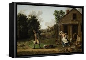 Rip Van Winkle Chased from Home by Dame Van Winkle, 1880-Albertus D.O Browere-Framed Stretched Canvas