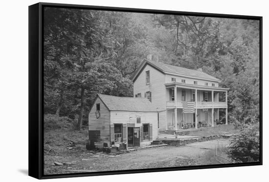 Rip Van Winkle House, Sleepy Hollow, Catskill Mountains, N.Y.-null-Framed Stretched Canvas