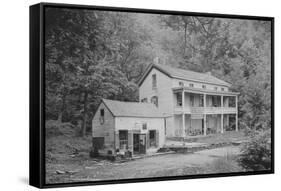 Rip Van Winkle House, Sleepy Hollow, Catskill Mountains, N.Y.-null-Framed Stretched Canvas