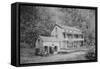 Rip Van Winkle House, Sleepy Hollow, Catskill Mountains, N.Y.-null-Framed Stretched Canvas