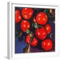 "Ripe Red Apples,"October 1, 1947-Jon Fujita-Framed Giclee Print