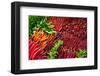 Ripe Red Thai Peppers Display-null-Framed Art Print