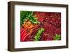 Ripe Red Thai Peppers Display-null-Framed Art Print