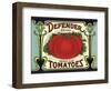 Ripe Tomato Label-null-Framed Giclee Print