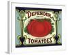 Ripe Tomato Label-null-Framed Giclee Print