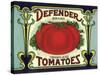 Ripe Tomato Label-null-Stretched Canvas