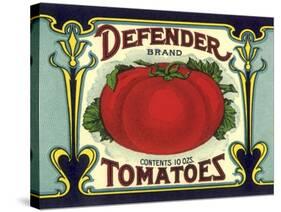 Ripe Tomato Label-null-Stretched Canvas
