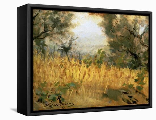 Ripe Wheat-Michele Gordigiani-Framed Stretched Canvas