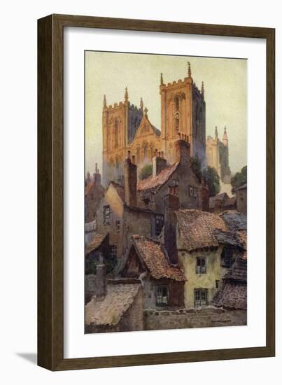 Ripon and its Minster-Ernest W Haslehust-Framed Art Print