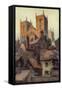 Ripon and its Minster-Ernest W Haslehust-Framed Stretched Canvas