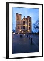 Ripon Cathedral at Dusk, Ripon, North Yorkshire, Yorkshire, England, United Kingdom, Europe-Mark Sunderland-Framed Photographic Print
