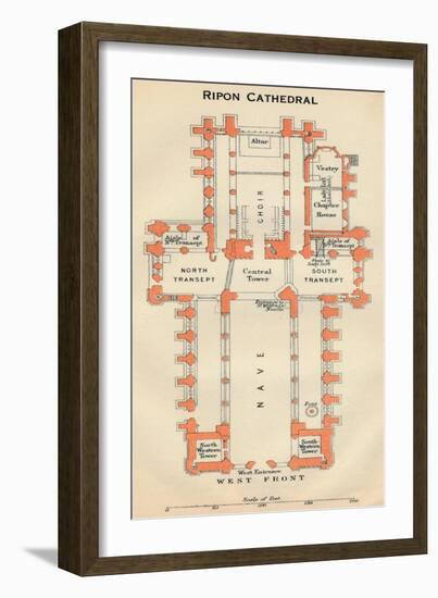 'Ripon Cathedral', c20th Century-John Bartholomew-Framed Giclee Print