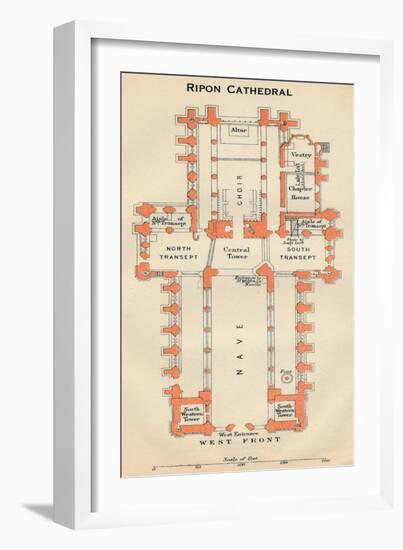 'Ripon Cathedral', c20th Century-John Bartholomew-Framed Giclee Print