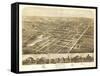 Ripon, Wisconsin - Panoramic Map-Lantern Press-Framed Stretched Canvas