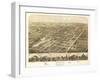 Ripon, Wisconsin - Panoramic Map-Lantern Press-Framed Art Print