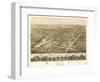 Ripon, Wisconsin - Panoramic Map-Lantern Press-Framed Art Print