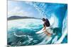 Rippin' the Mad Maui Curls-null-Mounted Art Print