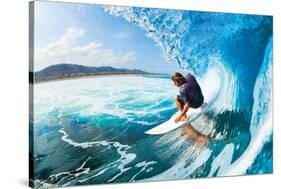 Rippin' the Mad Maui Curls-null-Stretched Canvas