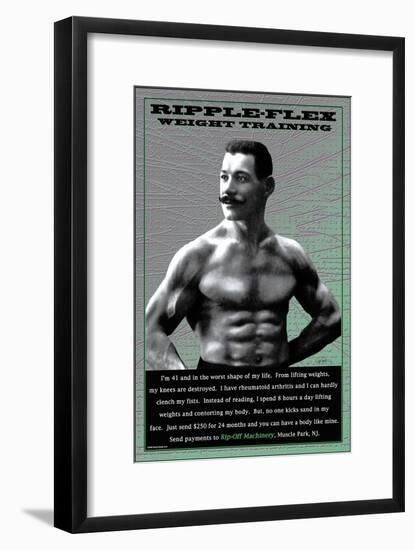 Ripple-Flex Weight Training-null-Framed Art Print