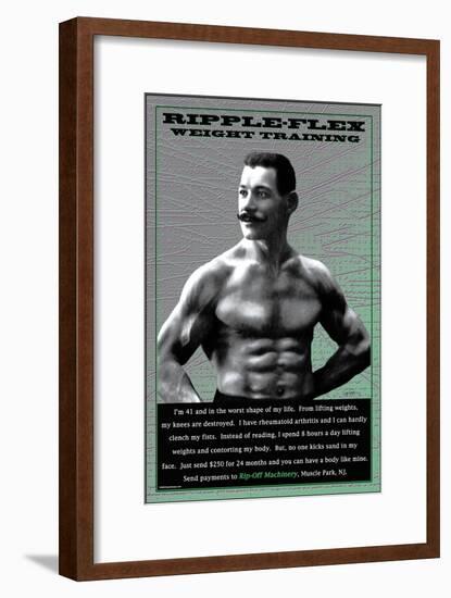 Ripple-Flex Weight Training-null-Framed Art Print