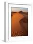 Rippled dunes in the Wahiba Sands at sunset. Wahiba Sands, Arabian Peninsula, Oman.-Sergio Pitamitz-Framed Photographic Print