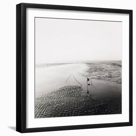 Ripples and Wire, West Sands, St Andrews, East Neuk Of Fife-null-Framed Giclee Print