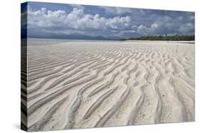 Ripples in sand, inter-tidal sands on coast, Palawan Island, Philippines-Nicholas & Sherry Lu Aldridge-Stretched Canvas