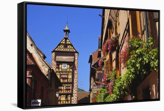 Riquewihr, Alsace, France, Europe-John Miller-Framed Stretched Canvas