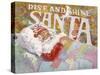 Rise and Shine Santa-Hal Frenck-Stretched Canvas