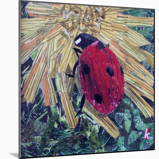 Rise' Ladybird on Chrysanthemum-Kirstie Adamson-Mounted Giclee Print