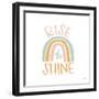 Rise Shine Rainbow-Gigi Louise-Framed Art Print