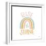 Rise Shine Rainbow-Gigi Louise-Framed Art Print