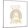 Rise Shine Rainbow-Gigi Louise-Mounted Art Print