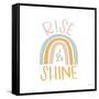 Rise Shine Rainbow-Gigi Louise-Framed Stretched Canvas