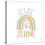 Rise Shine Rainbow-Gigi Louise-Stretched Canvas