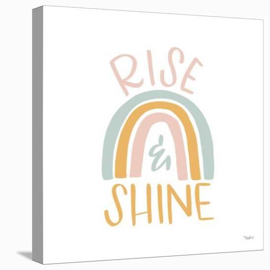 Rise Shine Rainbow-Gigi Louise-Stretched Canvas