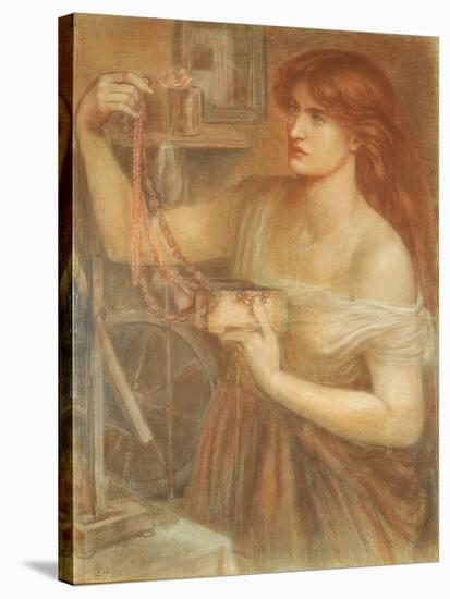 Risen at Dawn - Gretchen Discovering Faust's Jewels, 1868-Dante Gabriel Rossetti-Stretched Canvas