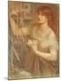 Risen at Dawn - Gretchen Discovering Faust's Jewels, 1868-Dante Gabriel Rossetti-Mounted Giclee Print