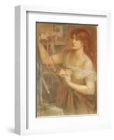 Risen at Dawn - Gretchen Discovering Faust's Jewels, 1868-Dante Gabriel Rossetti-Framed Giclee Print