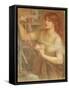 Risen at Dawn - Gretchen Discovering Faust's Jewels, 1868-Dante Gabriel Rossetti-Framed Stretched Canvas